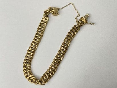 Gourmette or maille américaine chaine de...