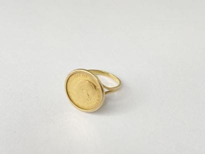 Gold ring, piece no. 60, size C, 8.21 g