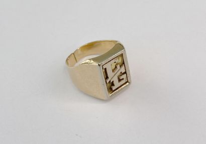 Gold signet ring, CG dgt 60 AC, 10.62 g