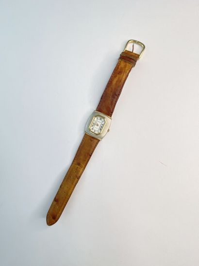 Chaput women's steel watch with a brown ...