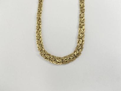 40 cm gold drop necklace, 18.35 g