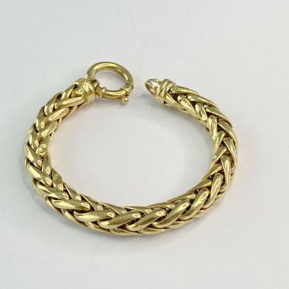 Bracelet or maille estampée 17,5 cm C 23,30...