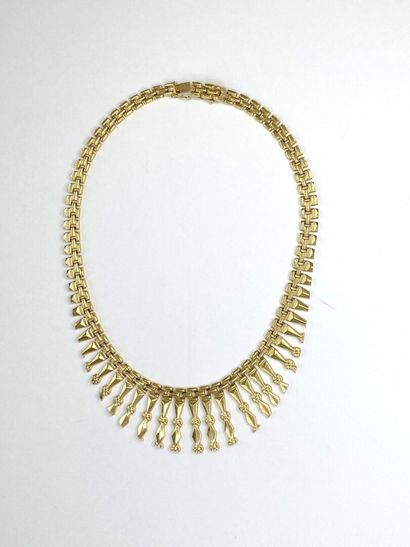 41 cm Draped Gold Necklace, AC 25.60 g