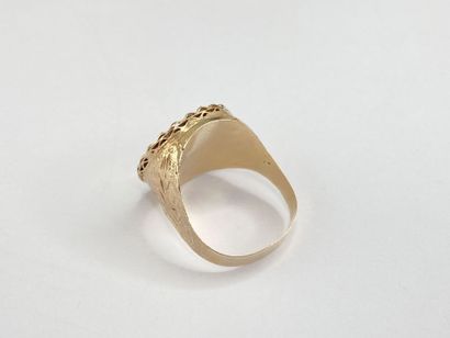 Gold ring, size 60 AC, 3.81 g