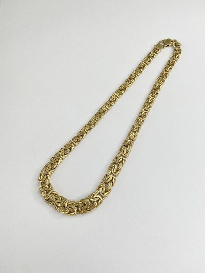 40 cm gold drop necklace, 18.35 g