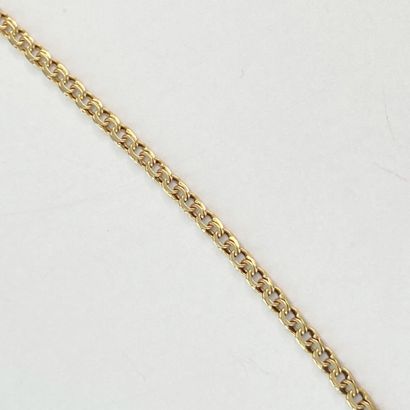 Gourmette et pendentif or 18 cm 4,60 gr