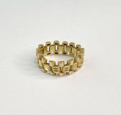 Gold Cuff Link Ring, Size 56 AC, 5.32 g