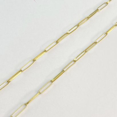60 cm gold link necklace, 11.33 g