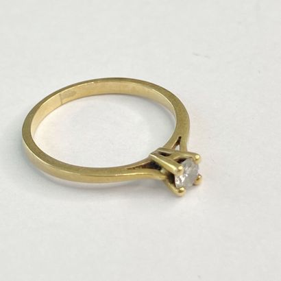 Bague or pierre** blanche dgt 48 C 1,57 ...