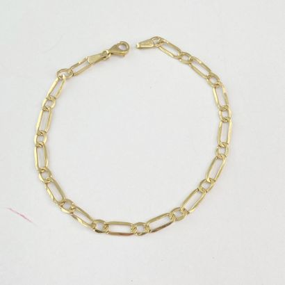 375-part alternating-link bracelet, 18 cm,...