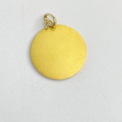 Médaille religieuse or ronde AC 7,39 gr