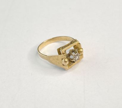 Bague or pierre** dgt 48 C 2,39 gr