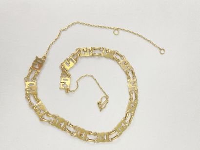 Collier or avec motif 39 cm AC 10,98 gr
