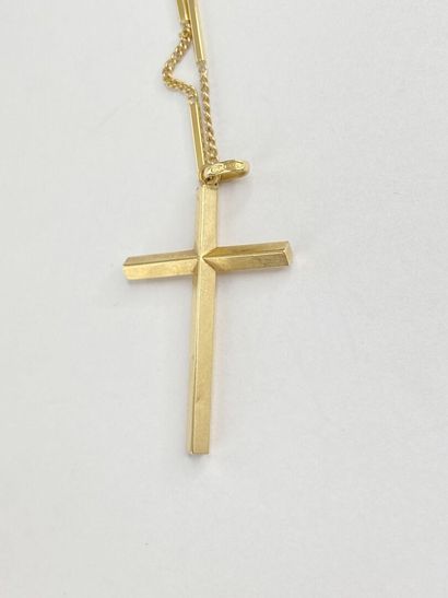Collier et croix or C 6,77 gr