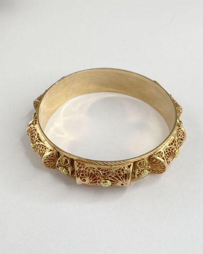 Bracelet or ouvragé 6,5 cm C 39,70 gr