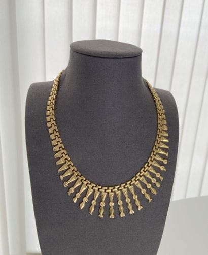 41 cm Draped Gold Necklace, AC 25.60 g