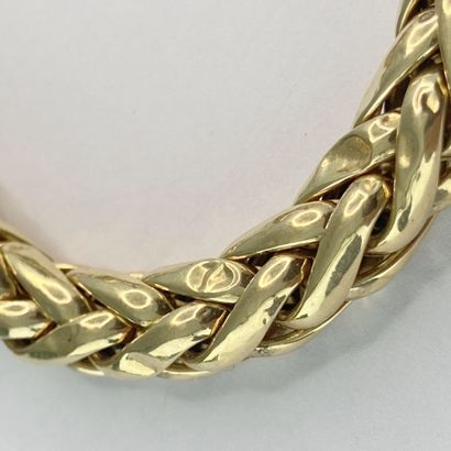 Bracelet or maille estampée 17,5 cm C 23,30...