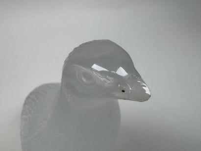 LALIQUE France.
Partridge.
Molded, pressed,...