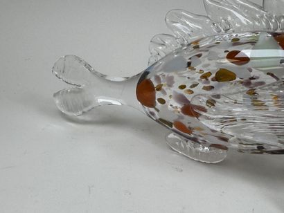 MURANO, XXe.
Poisson.
Sujet en verre soufflé...