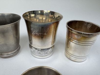 CHRISTOFLE and others.
Set of 5 silver-plated...