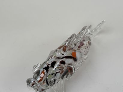 MURANO, XXe.
Poisson.
Sujet en verre soufflé...