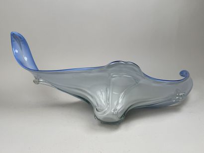 MURANO, dans le gout de.
Grand coupe en verre...
