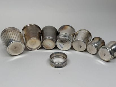 CHRISTOFLE and others.
Set of 5 silver-plated...