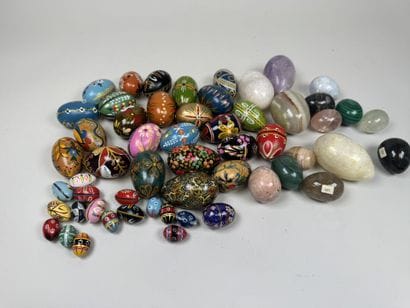 A collection of approximately 50 painted...