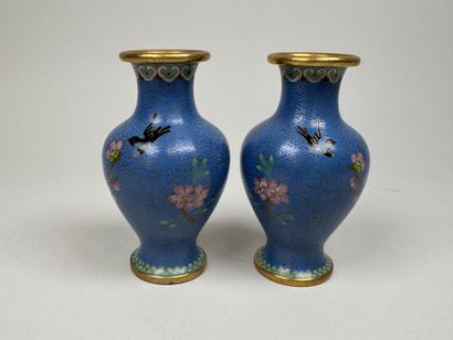 ASIA, 20th century.
Pair of small baluster...