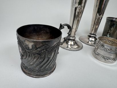 CHRISTOFLE and others.
Set of 6 silver-plated...