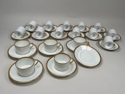 Sologne Porcelain.
Coffee and tea set in...