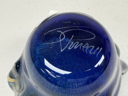 PINEAU, XXe.
Coupelle vide-poche en verre...