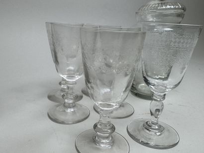 Set includes:
- A large crystal tumbler engraved...