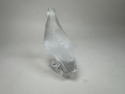 LALIQUE France.
Partridge.
Molded, pressed,...