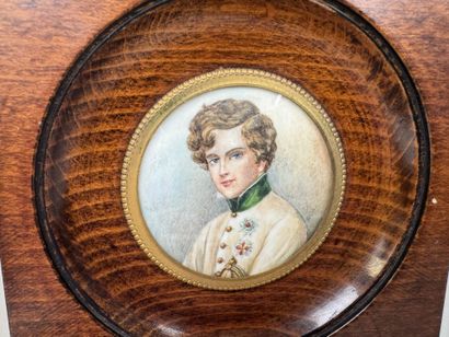School, 20th century.
Portraits.
Four miniatures...