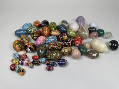 A collection of approximately 50 painted...