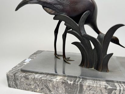 School, circa 1900.
Ibis or cranes.
Large,...