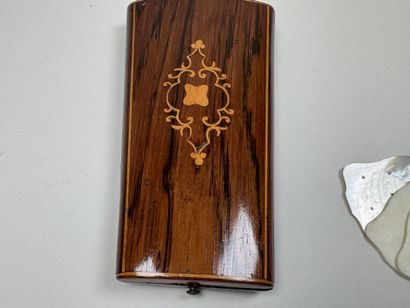 Set includes:
- a small dance card case made...