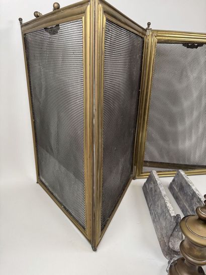 Set includes:
- a pair of bronze and cast-iron...