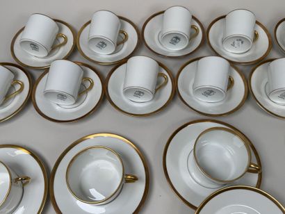 Sologne Porcelain.
Coffee and tea set in...