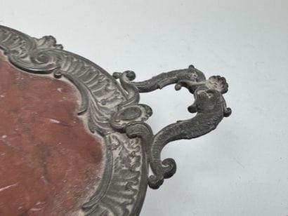 Smoker's set in patinated bronze comprising...