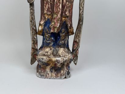ASIA, 20th century.
GUAN YIN.
Large polychrome...