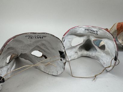 VENICE, 20th century.
Collection of 8 masks...
