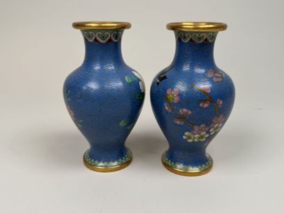ASIA, 20th century.
Pair of small baluster...
