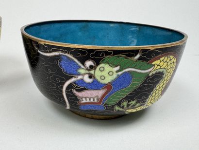 ASIA, 20th century.
Pair of footed bowls...
