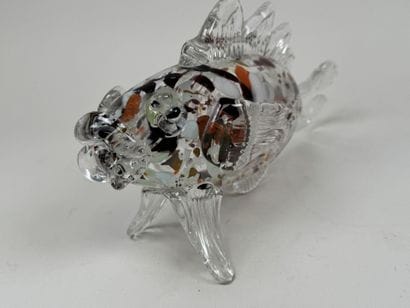 MURANO, XXe.
Poisson.
Sujet en verre soufflé...