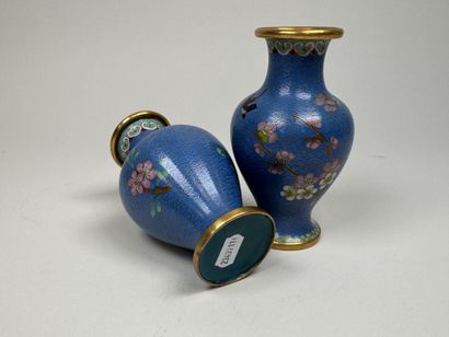 ASIA, 20th century.
Pair of small baluster...