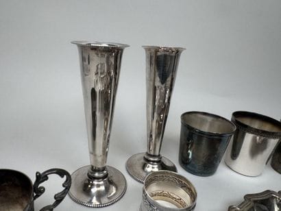 CHRISTOFLE and others.
Set of 6 silver-plated...