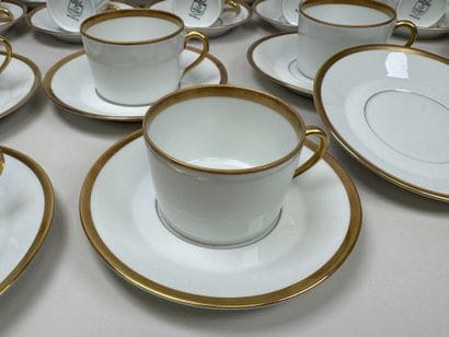 Sologne Porcelain.
Coffee and tea set in...