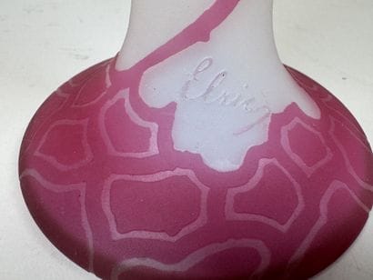 Pied de lampe en verre multicouches dégagé...
